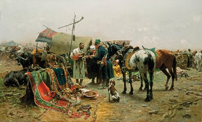 Fair in Biaka by Jozef Brandt